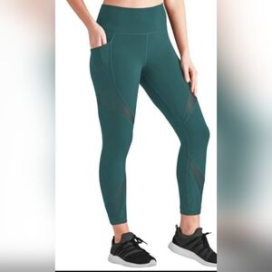 Memeber' s Mark Compression Ankle Leggings Sz Small Side Pockets Gym Activewear